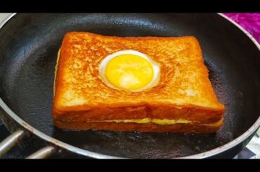 New Style French Toast Recipe! It's So Delicious! Bread Egg Toast! Delicious Food Recipe At Home