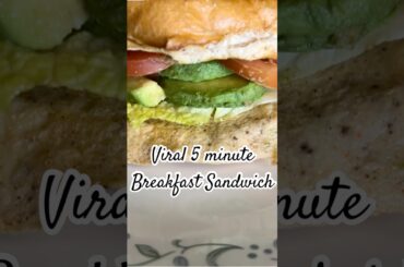 Viral 5 minute Breakfast sandwich  #asmrsounds #breakfast  #breakfastsandwich #easyrecipe  #healthy