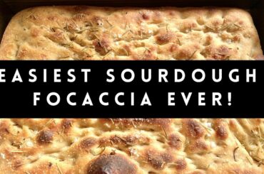 Easy Sourdough Focaccia Bread Recipe | Sourdough Discard Recipe