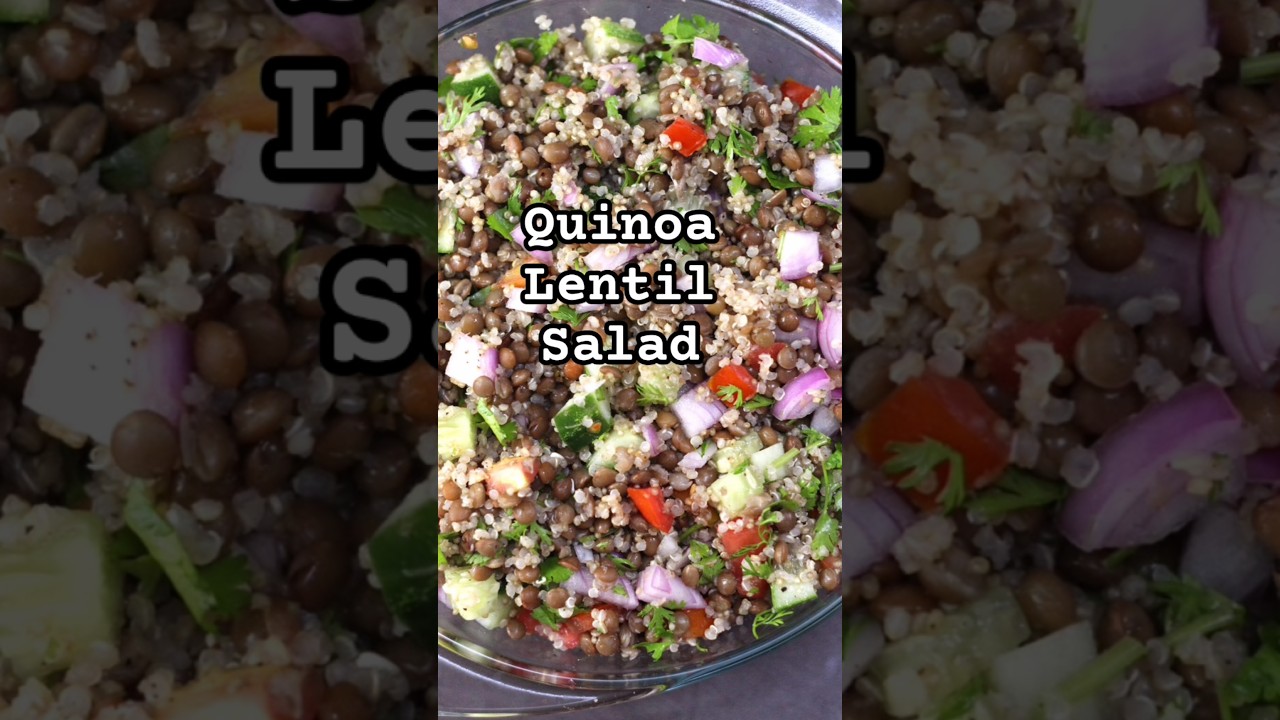 Easy & Healthy Salad Recipe | Quinoa Lentil Salad #proteinsalad #salad #fitness #weightlossrecipe Easy & Healthy Salad Recipe | Quinoa Lentil Salad #proteinsalad #salad #fitness #weightlossrecipe