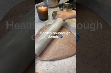 Healthy blueberry donuts #sourdough #smallbusiness #howtomakesourdough #recipe #bread #blueberry