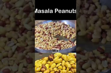 Masala Peanuts Recipe-Easy & Healthy Snack Recipe-Peanuts Masala Recipe-Roasted Peanuts #shorts