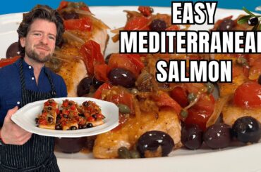 Easy Mediterranean Salmon Recipe | A Quick, Healthy Dinner for Busy Weeknights!