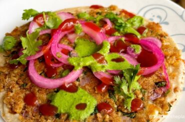 smashed soya kebab tacos/healthy dinner recipes/soya recipe for weightloss