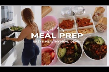 MEAL PREP WITH ME| Busy & Lazy gym girl edition healthy easy HIGH PROTEIN meal ideas, grocery list