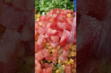 Avocado salad is the best healthy snack or side dish