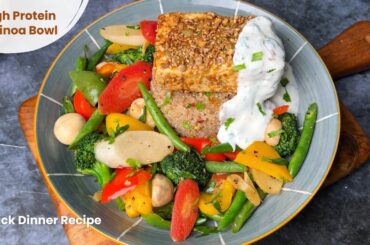 15 minute Dinner Recipe | Herb Quinoa with crunchy Paneer & Vegetable stir fry | Weight loss recipe