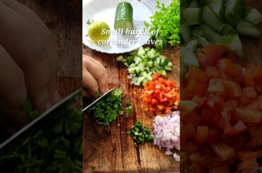 Easy Kachumber Recipe, Salad  #asmr #asmrcooking