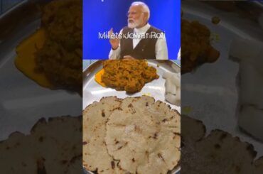 Narendra Modi's  Advice Healthy Millets Diet | Jowar Roti #youtubeshorts #viral #short #narendramodi