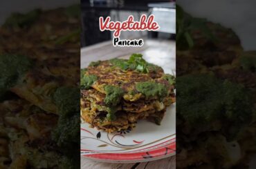Easy & Healthy Vegetable Pancake... #ankurcooks #food #breakfast #recipe #shorts