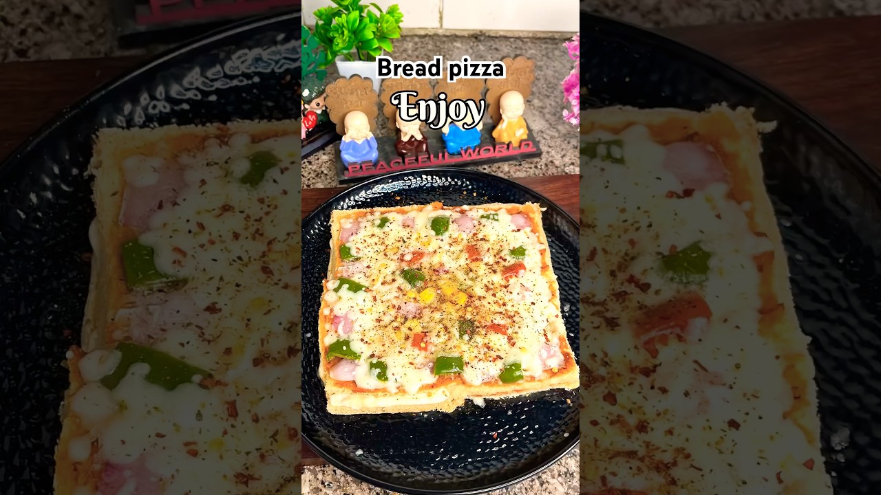Bread Pizza Recipe #food #shortsfeed #shorts #trending Bread Pizza Recipe #food #shortsfeed #shorts #trending