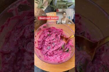 #shorts Alia Bhatt’s Beetroot Salad | Beetroot Raita | Healthy beetroot salad at home