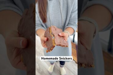 Viral Snickers Bar Recipe | Healthy 5-Ingredient Treat