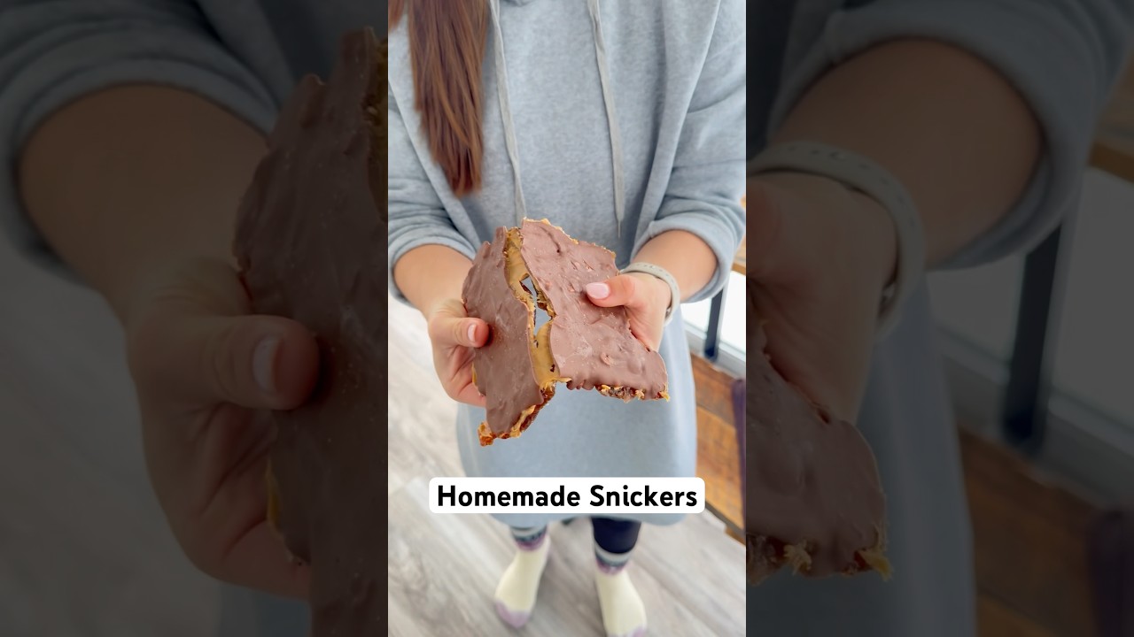 Viral Snickers Bar Recipe | Healthy 5-Ingredient Treat Viral Snickers Bar Recipe | Healthy 5-Ingredient Treat