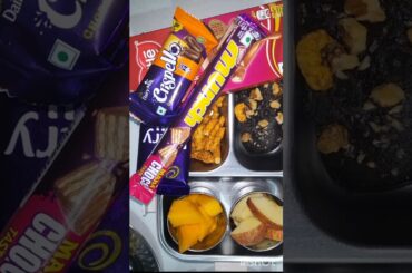 Thursday Special Healthy & Tasty Lunch Box #food #tiffin #lunchbox #lunch #shorts #fruits #chocolate