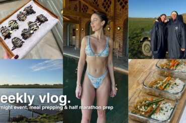 SPEND A WEEK WITH ME |  healthy recipes, half marathon prep and an overnight event