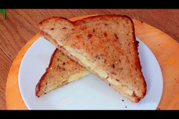 Simple But Delicious 2 min fruit sandwich Recipe / Tasty Breakfast Ideas / Kids lunch box recipe