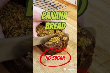 Healthy Banana Bread with No Suggar Added #food #baking #healthy #shorts #viralvideo #trending #yum