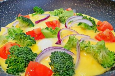 Broccoli Omelette: Healthy Breakfast Ideas / Egg and Broccoli Recipe