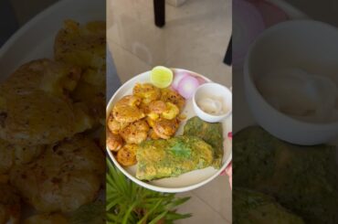 Bohot hi healthy aur delicious lunch | Steamed Fish and Baked Potatoes #shorts #youtubeshorts