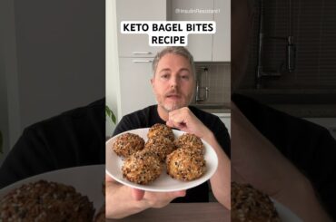 Homemade keto bagel bite recipe. #glucose #bloodsugar #insulinresistant1 #ketobagelsrecipe