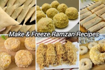 Freezable Ramzan Snack Recipes (Make Ahead Iftar Ideas)