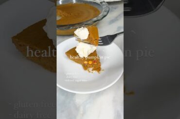 45 Calorie Healthy Pumpkin Pie | Cooking Katie Lady | Full Recipe in blog & IG