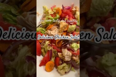 "High-Protein Chicken Salad for Dinner | Quick, Healthy, and Delicious Dressing Recipe!" #salat