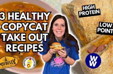 3 HEALTHY COPYCAT TAKE OUT MEALS AT HOME | WW Points | HIGH PROTEIN & low calorie fast food at HOME