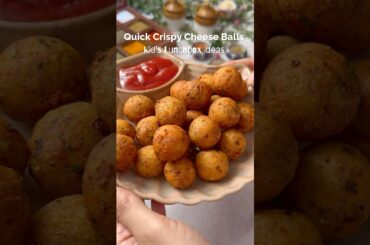 Quick Crispy Cheese Balls | Kid’s Lunchbox Ideas #shorts #ytshorts #viralreels #trending #lunchbox