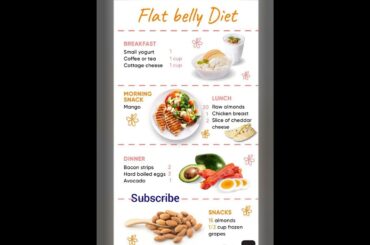 Flat Belly Diet Plan | Weight Loss Diet Plan