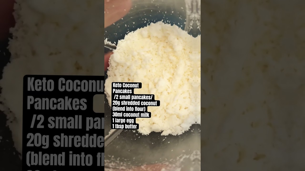 Keto Coconut Pancakes (2 Small Pancakes)#food #easyfoodtomakeathome #lowcarbdiet #KetoDiet Keto Coconut Pancakes (2 Small Pancakes)#food #easyfoodtomakeathome #lowcarbdiet #KetoDiet