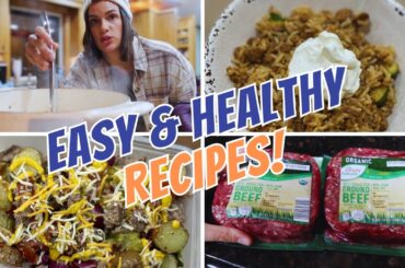 4 EASY LOW CARB MEALS ON A BUDGET | HEALTHY MEALS TO MAKE AT HOME | 4 EASY MEAL PREP RECIPES