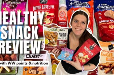 Healthy Snack Review | Trying New Healthy Low Point Foods | WeightWatchers Points, Calories, Macros