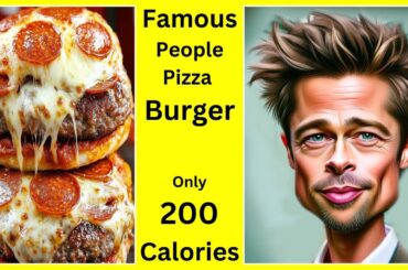 200 CALORIE PIZZA BURGER - KETO FRIENDLY - HOW TO BURN BELLY FAT with No Ozempic Wegovy Mounjaro.
