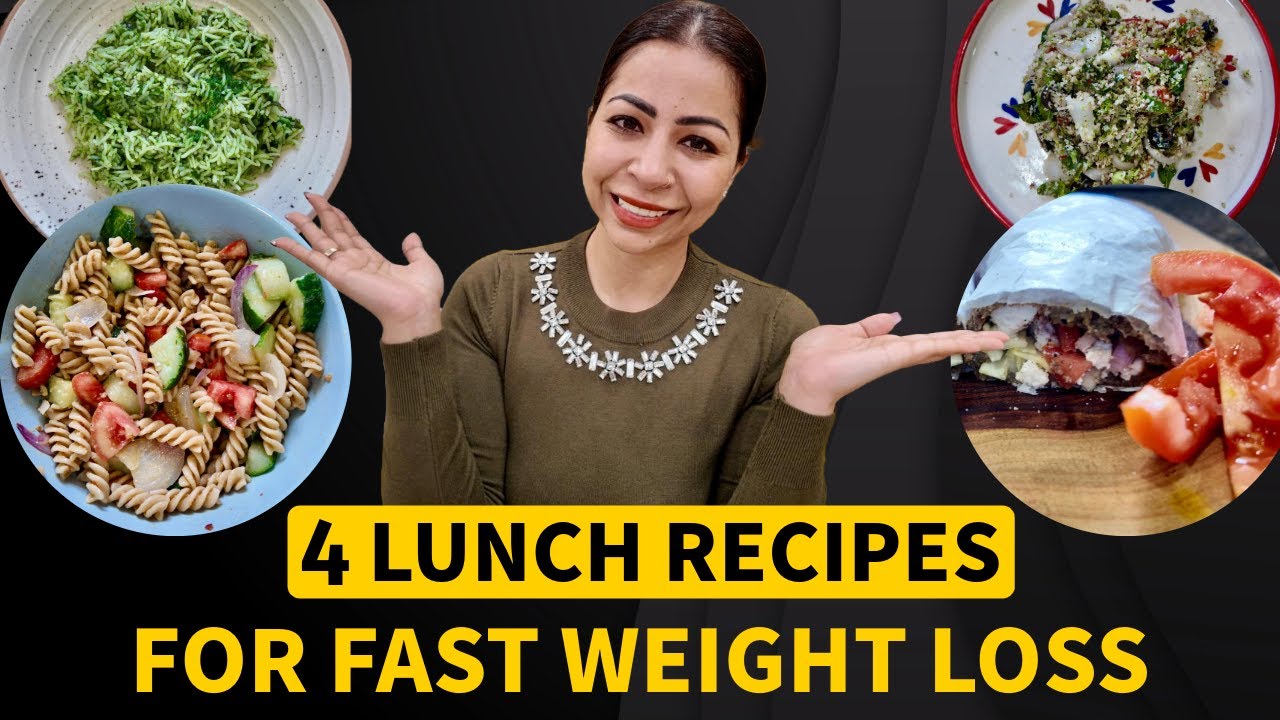 4 Lunch Recipes For Fast Weight Loss in Hindi | Healthy, High Protein Lunch Recipes | Fat to Fab 4 Lunch Recipes For Fast Weight Loss in Hindi | Healthy, High Protein Lunch Recipes | Fat to Fab