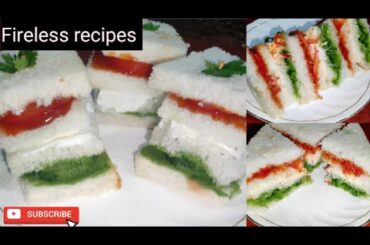 Fireless sandwich recipes,best for school competition | Tiffin box recipe | Rajani ki masala kitchen