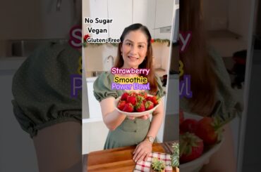For Weight-loss and Diet - no sugar Strawberry Smoothie power bowl #weighloss #howtoloseweightwell