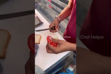 Healthy Vegetable Sandwich #healthyfood #healthylifestyle #vegetablesandwichrecipe #streetfood