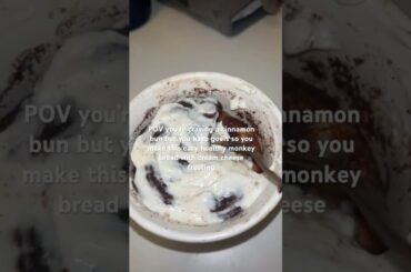 HEALTHY MONKEY BREAD + CREAM CHEESE FROSTING - full recipe on my instagram @onehungryturnip