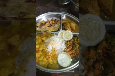 Diet meal# lunch meal with veg and nonveg#fiber and protein#less rice