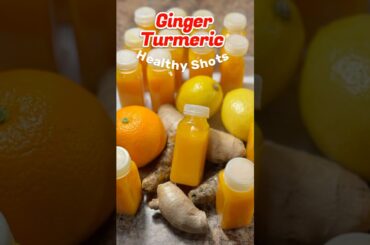 Healthy Ginger and Turmeric Shots recipe #shorts