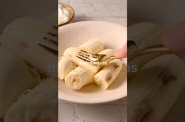 High protein & low calorie! Recipe in comments. #banana #healthydessert #easyrecipe #proteinrecipes