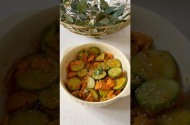 Cucumber & Carrot Salad #food #salad #recipe #healthyfood #healthy #viralvideo  #yt #ytshort #happy