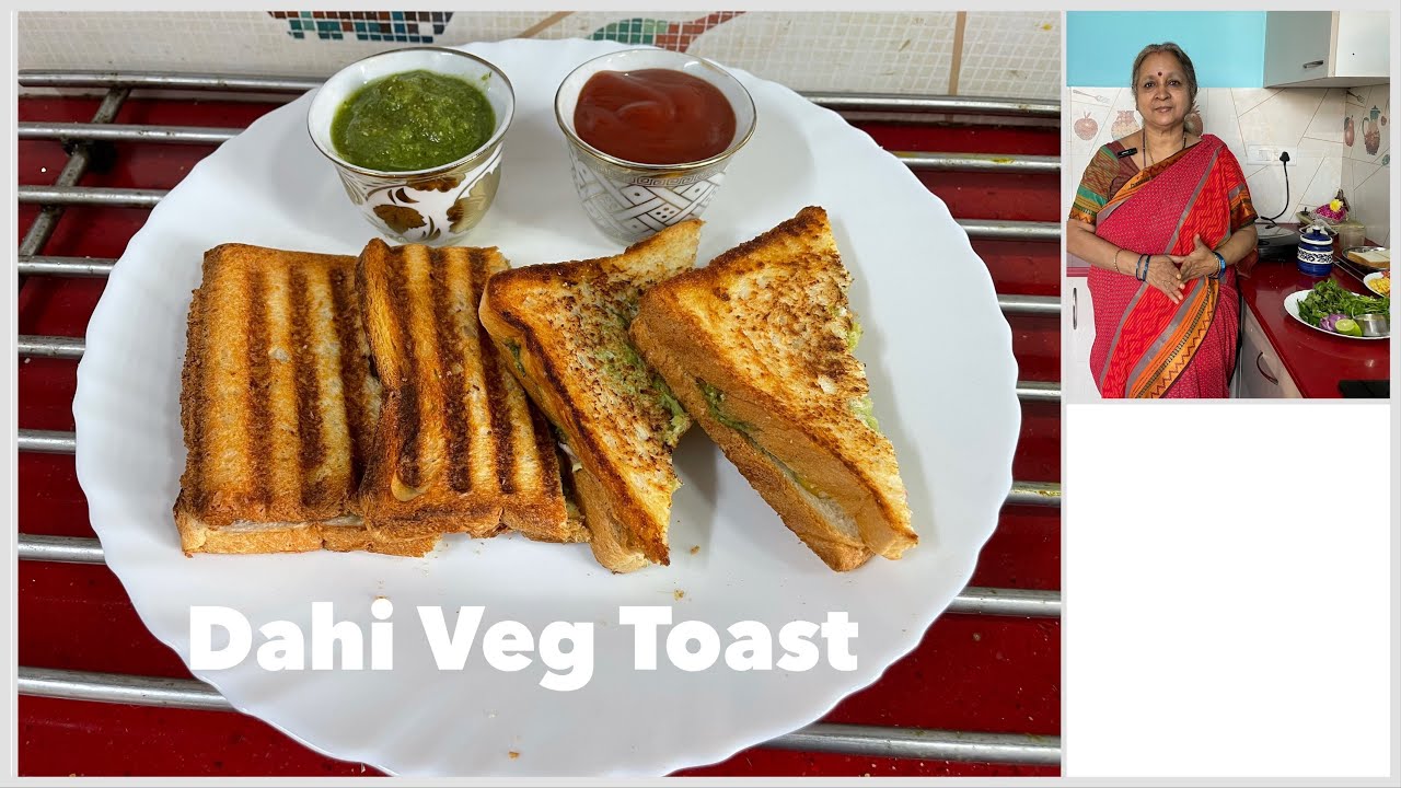 Easy Breakfast Recipe I Indian Veg I Dahi Vegetable Sandwich Toast I Recipe 6 Easy Breakfast Recipe I Indian Veg I Dahi Vegetable Sandwich Toast I Recipe 6