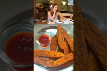 Malaika Arora's Favourite Raw Banana Fry Recipe #shorts #trending #viralvideo #ytshorts #recipe #yt
