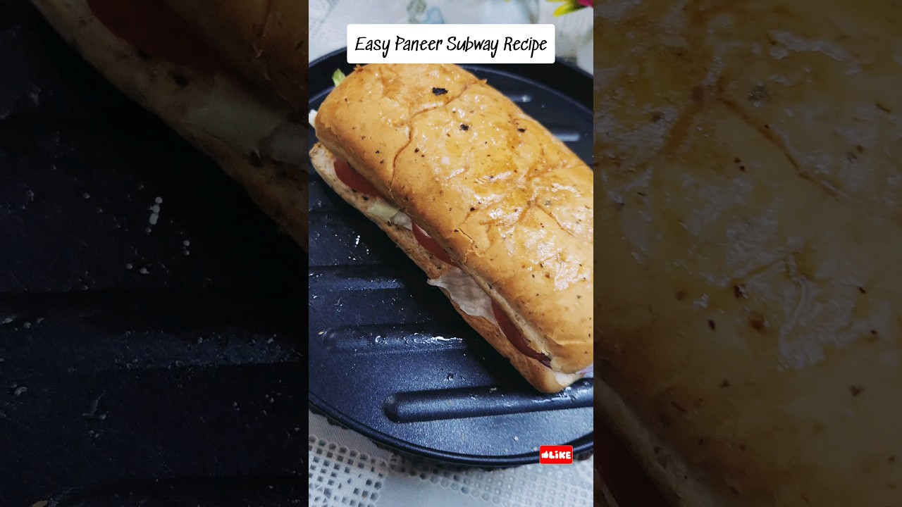Easy Paneer Subway Recipe #shorts #paneersandwich Easy Paneer Subway Recipe #shorts #paneersandwich