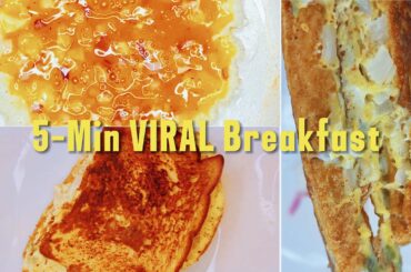 Viral 5-Min Breakfast Hack! Egg & Tomato Sandwich Recipe! Super Easy and Very Delicious!