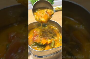 Lunch Recipe: veg sambar n Rice | keerai vadai n kesari sweet #shortsfeed #lunchbox #lunchideas