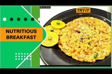 Wholesome morning meals /Healthy breakfast ideas/ Protein-rich // how to make Oats  Omelette